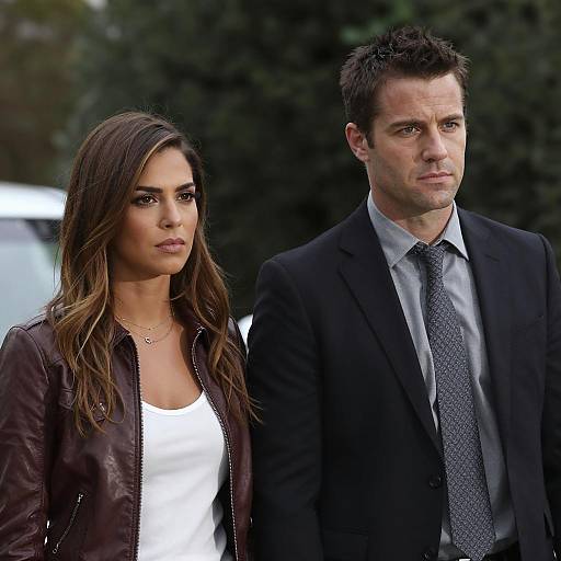 Serious Duo in Stylish Attire