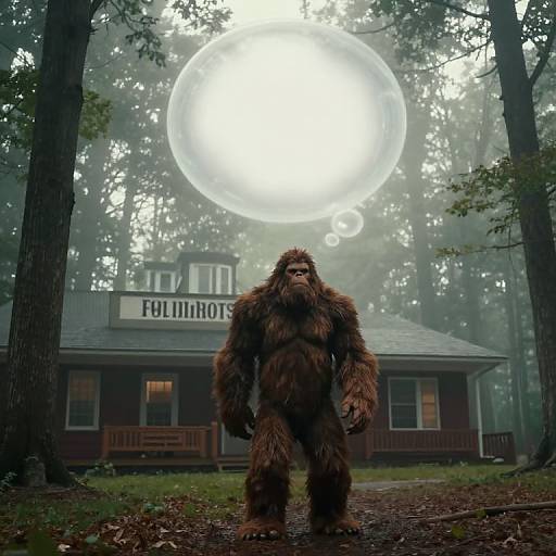 Bigfoot at Four Roses Distillery Scene