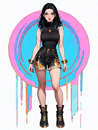 Stylish Woman in Trendy Fashion Outfit