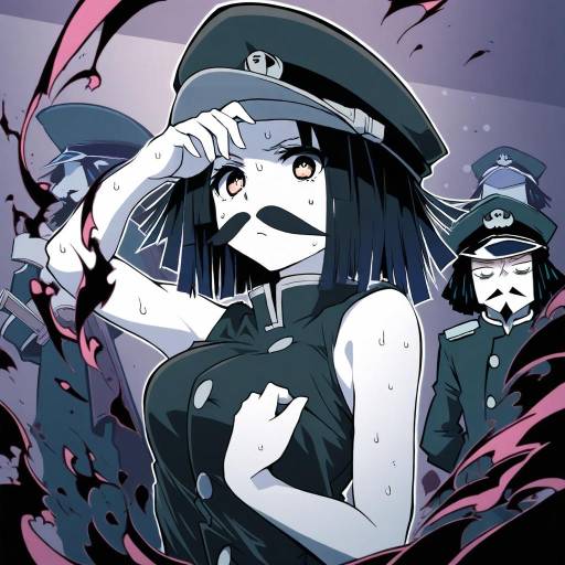 Illustration of Admiral suwabe, kantai collection in the style of Sakakiba misogi