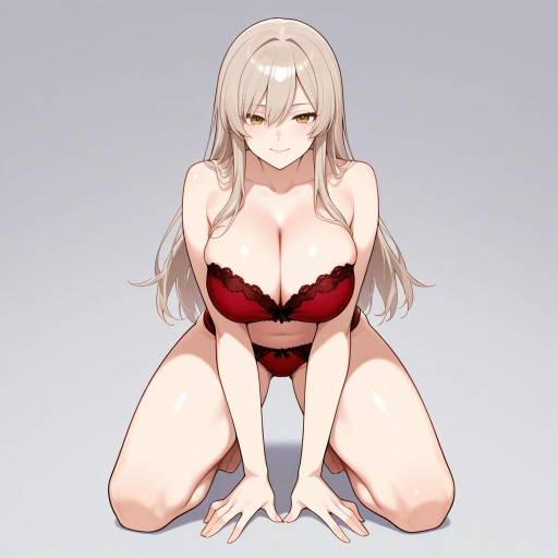 Elegant Woman in Lingerie Pose Elegant Woman in Lingerie Pose