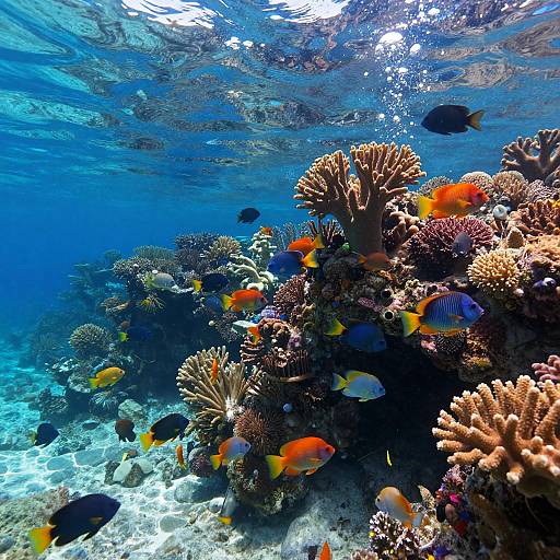 Vibrant Underwater Coral Reef Scene