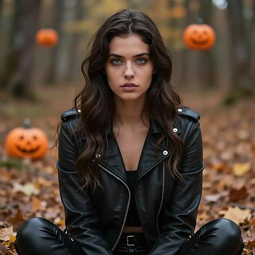 Moody Portrait of a Young Woman