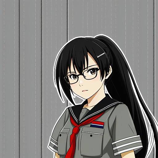 Illustration of Amagiri (kancolle), kantai collection in the style of Waka (wk4444)