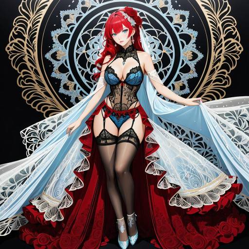 Alluring Maiden in Lingerie Pose Alluring Maiden in Lingerie Pose