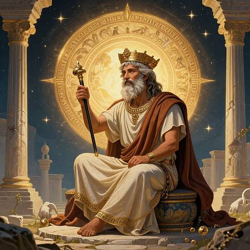 Mythical Bard Exploring Ancient Greece