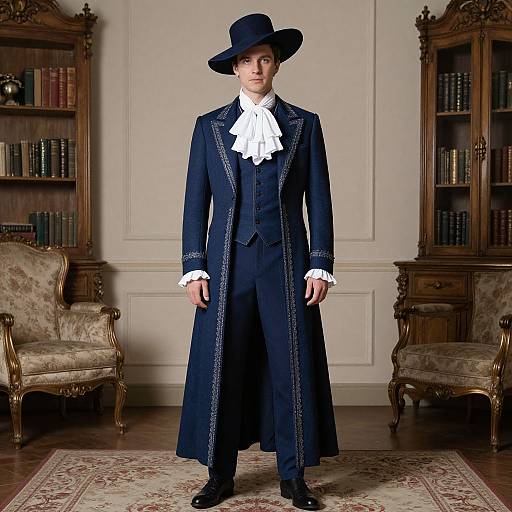 Man in Octavius Blue Costume