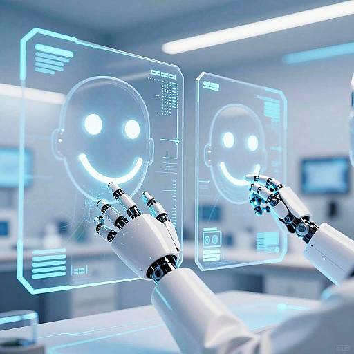 Futuristic AI Smile Generator Interface