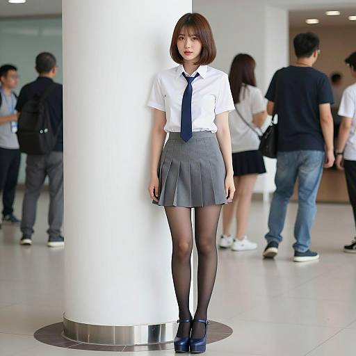 Casual Fashion Portrait of Asian Woman