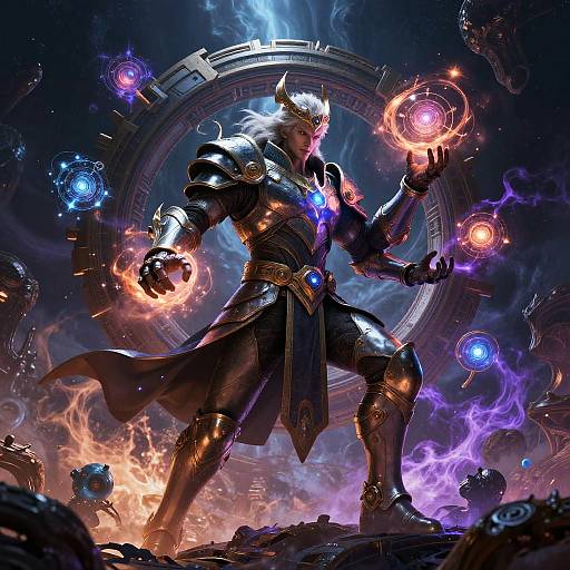 Cosmic Mage AI on Alien Planet