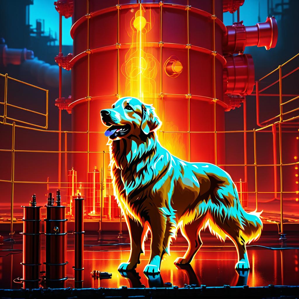 Golden Retriever in Nuclear Chaos