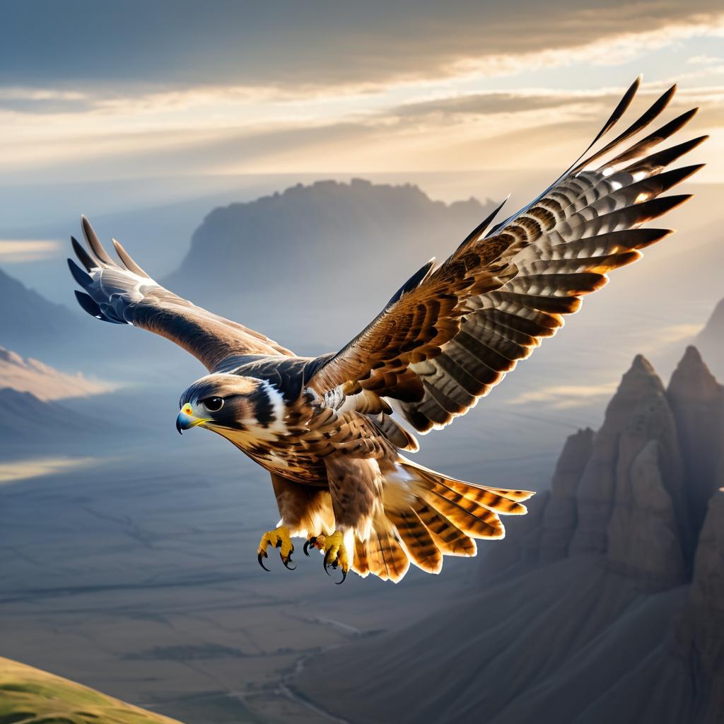 Majestic Falcon in Ultra-Realistic 8K