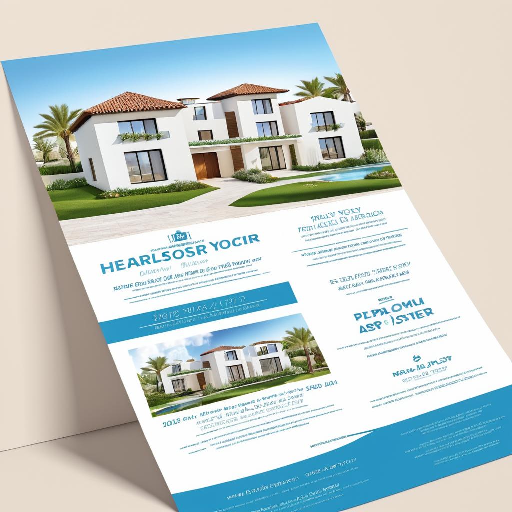 Passover-Themed Family Home Real Estate Flyer