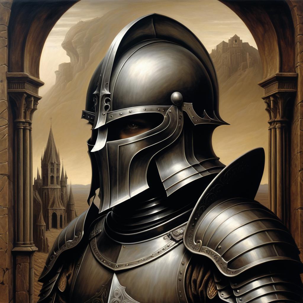 Hyper-Realistic Gothic Knight Portrait