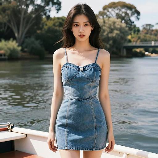 Stylish Woman on Murray River Tour