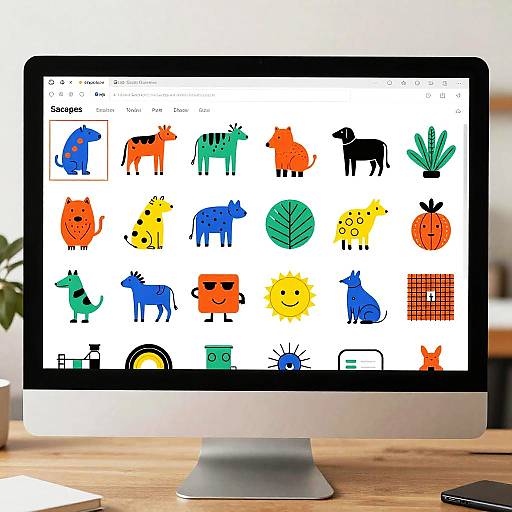 Modern Clipart Creator Tool Interface