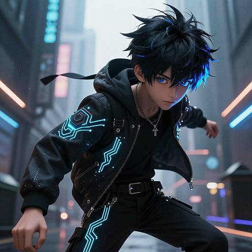 Cyberpunk Anime Boy Generator