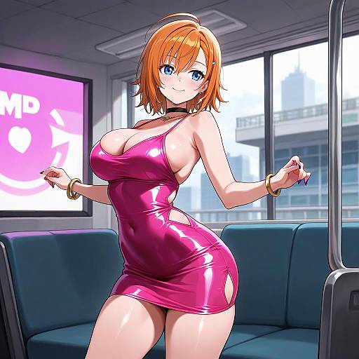 Woman in Sunny Bodycon Dress