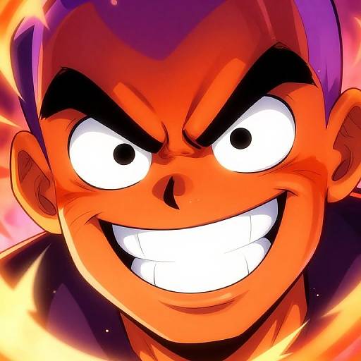 Vibrant Megamind Anime Face