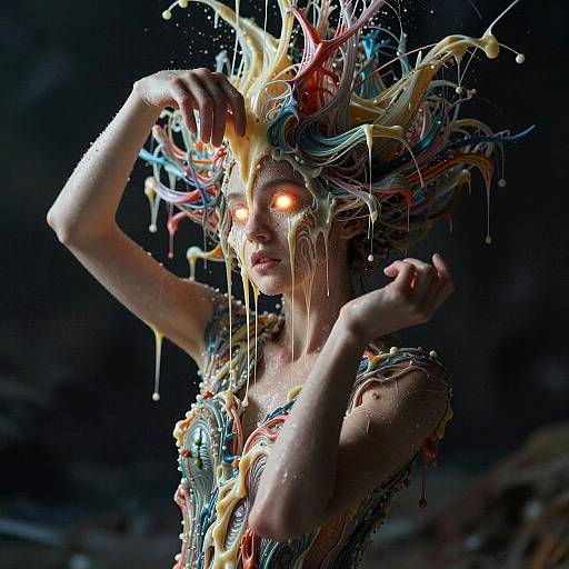 Eldritch Chromatic Cream Cascade Portrait