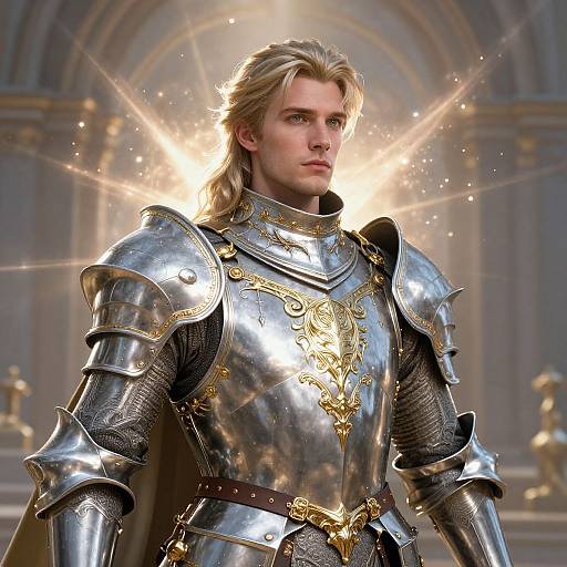 Noble Male Paladin Portrait