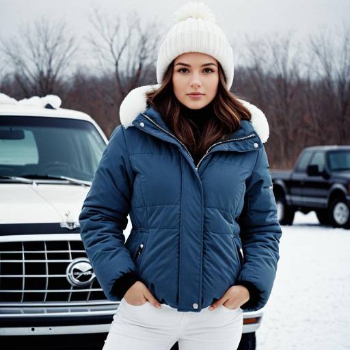 Solo Winter Outfit with Brown Hair Girl
