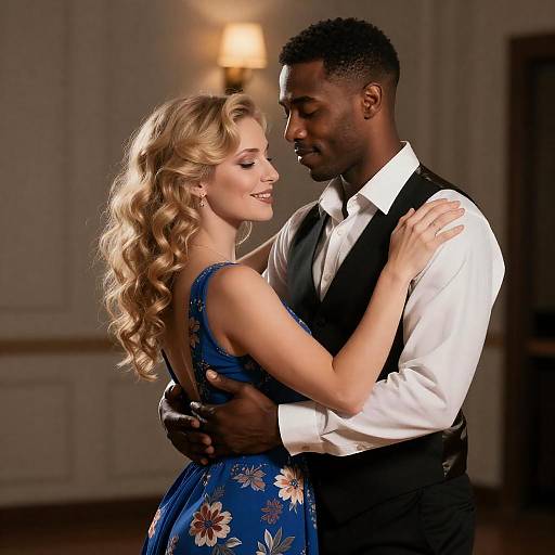 Romantic Dance in Soft Evening Light