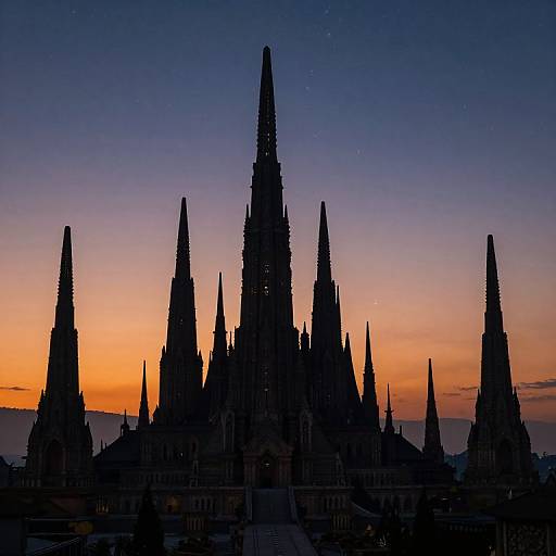 Alien Spires Under Twilight Cosmos