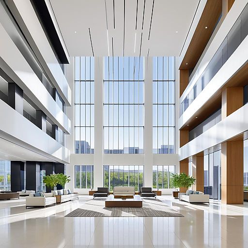 Elegant Modern Office Lobby Design