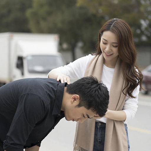 Candid Moment Between Two Friends