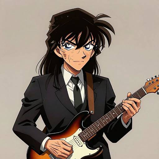 Professor Layton Style Alice Cooper Caricature