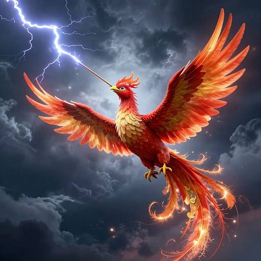 Majestic Phoenix Conducting Lightning Storm