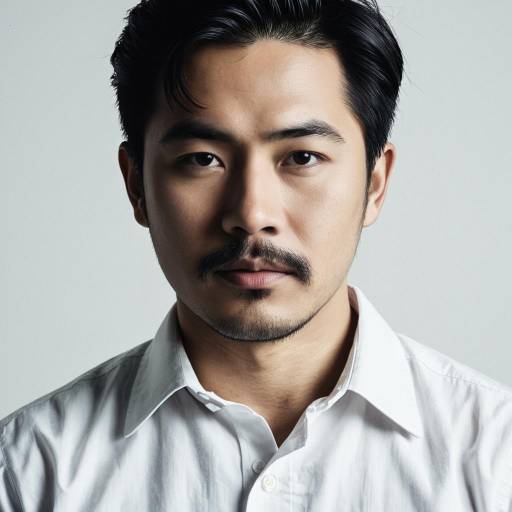 Serious Asian Man Portrait