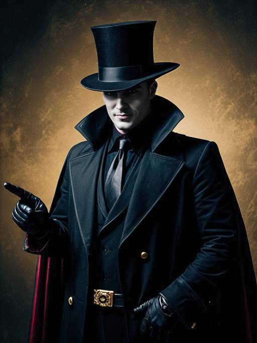 Realistic Black Hat Villain Cosplay Photo