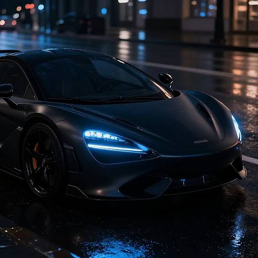 Futuristic Black Sports Car PFP