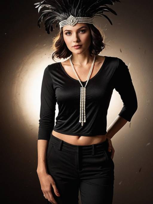 Elegant Flapper Costume Accessories Showcase