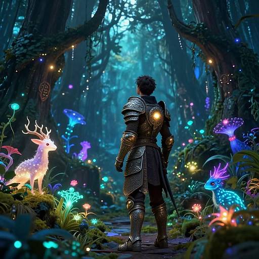 Vallo's Enchanted Bioluminescent Forest Adventure