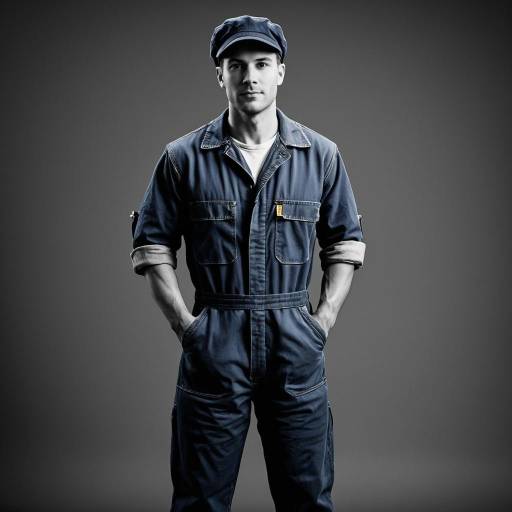 Vintage Handyman in Monochrome Style