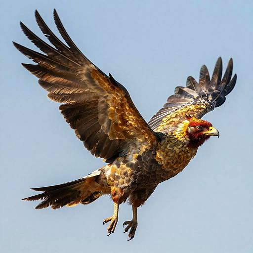 Majestic Mythical Bird in Flight