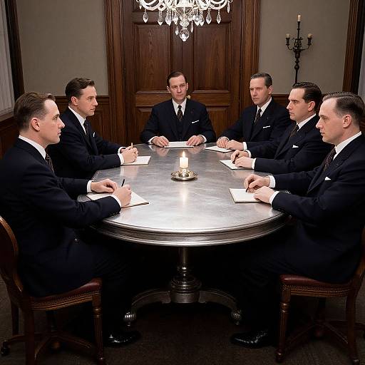 1920s Vintage Boardroom Elegance