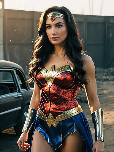 Cinematic Wonder Woman Editorial Portrait