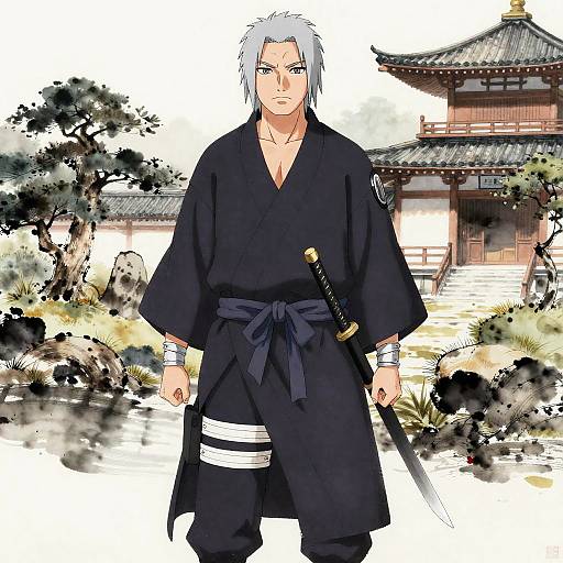 Stoic Mid-Aged Shinobi Elder