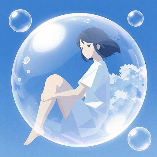 Geometric Girl in Bubble with Holography