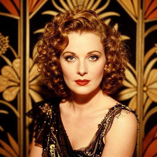 Glamorous 1920s Louise Brooks Portrait