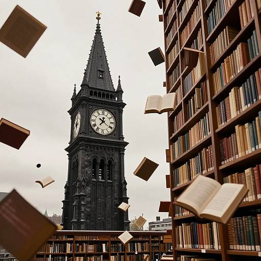 Whispering Ink Clock Tower Library