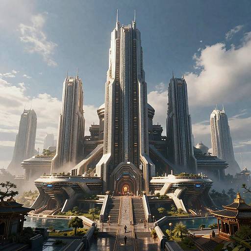 Futuristic Sci-Fi Cityscape Masterpiece