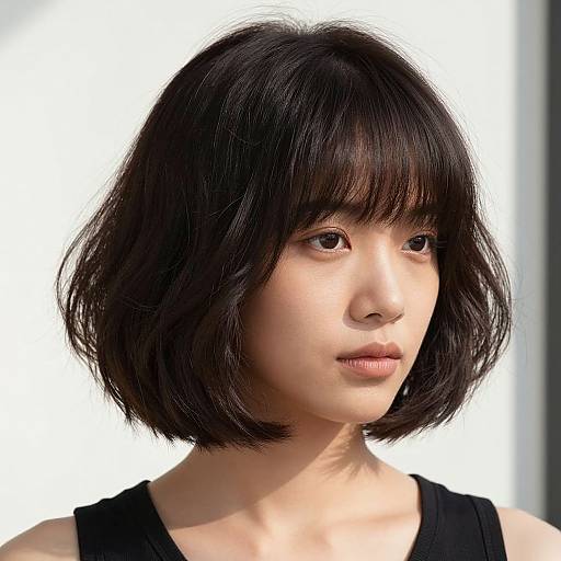 Voluminous Bob Hairstyle for Oval Faces