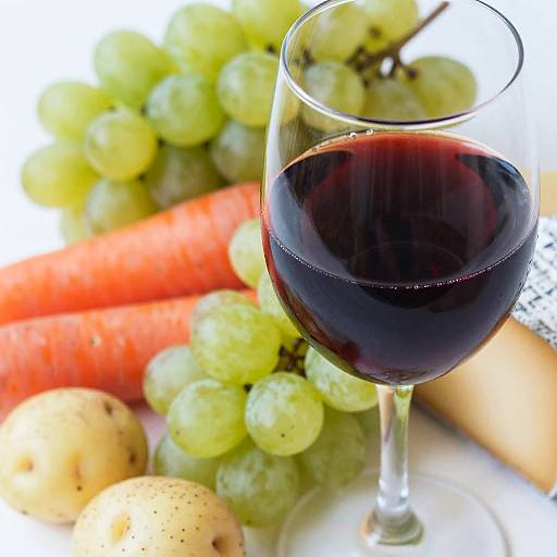 Vibrant Wine and Fresh Harvest Still Life