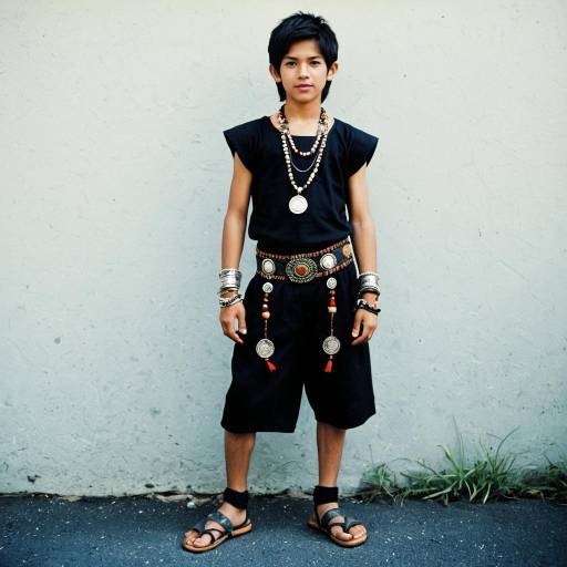 Boy in Prana Costume with Jewelry