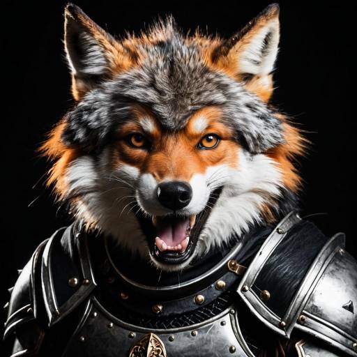 Furry Fox Warrior in Armor